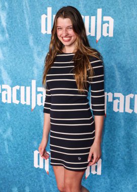 Anderson 3 Şubat 2026 'da Hollywood, Los Angeles, Kaliforniya, ABD' deki TCL Çin Tiyatrosu IMAX 'te düzenlenen Vertical Entertainment' in 'Drakula' sının Los Angeles galasına geldi..