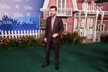 Jack Whitehall, 5 Şubat 2026 'da Universal Stüdyoları Backlot' ta yapılan Peacock 'un' The 'Burbs' sezonunun Los Angeles prömiyerine geldi..
