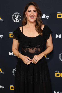 D 'Arcy Carden, 7 Şubat 2026' da Beverly Hilton Oteli 'nde düzenlenen 78. Geleneksel Amerikan Yönetmenler Birliği (DGA) Ödülleri' ne ulaştı..