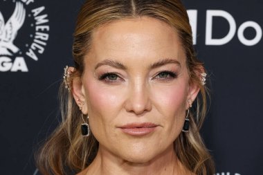 Erdem PF26 giyen Kate Hudson, 7 Şubat 2026 'da Beverly Hilton Hotel' de düzenlenen 78. Yıllık Amerikan Yönetmenler Birliği (DGA) Ödülleri 'ne geldi..