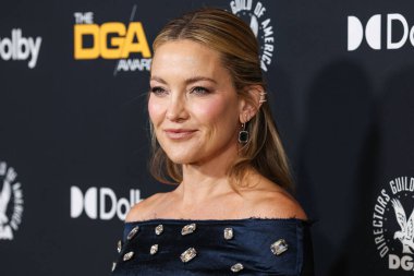 Erdem PF26 giyen Kate Hudson, 7 Şubat 2026 'da Beverly Hilton Hotel' de düzenlenen 78. Yıllık Amerikan Yönetmenler Birliği (DGA) Ödülleri 'ne geldi..