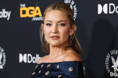 Erdem PF26 giyen Kate Hudson, 7 Şubat 2026 'da Beverly Hilton Hotel' de düzenlenen 78. Yıllık Amerikan Yönetmenler Birliği (DGA) Ödülleri 'ne geldi..