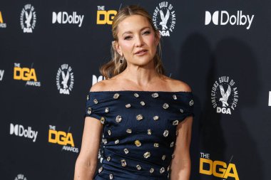 Erdem PF26 giyen Kate Hudson, 7 Şubat 2026 'da Beverly Hilton Hotel' de düzenlenen 78. Yıllık Amerikan Yönetmenler Birliği (DGA) Ödülleri 'ne geldi..