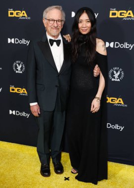Steven Spielberg ve Chloe Zhao (Chlo Zhao), 7 Şubat 2026 'da Beverly Hills, Los Angeles, Kaliforniya, ABD' deki Beverly Hilton Hotel 'de düzenlenen 78..