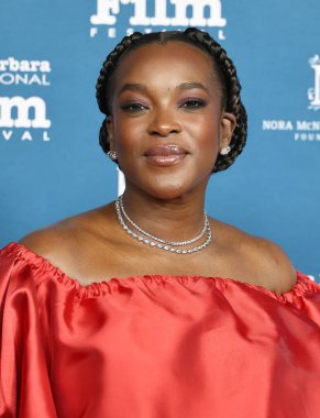 Bibire Evi 'ni giyen Wunmi Mosaku, 8 Şubat 2026' da ABD 'nin Kaliforniya eyaletinin Santa Barbara kentindeki Arlington Tiyatrosu' nda düzenlenen 41..