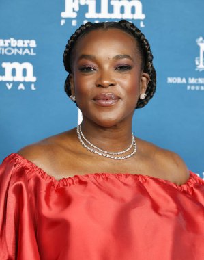 Bibire Evi 'ni giyen Wunmi Mosaku, 8 Şubat 2026' da ABD 'nin Kaliforniya eyaletinin Santa Barbara kentindeki Arlington Tiyatrosu' nda düzenlenen 41..