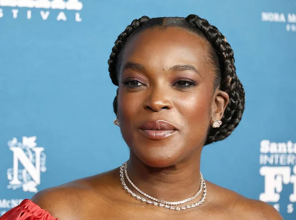 Bibire Evi 'ni giyen Wunmi Mosaku, 8 Şubat 2026' da ABD 'nin Kaliforniya eyaletinin Santa Barbara kentindeki Arlington Tiyatrosu' nda düzenlenen 41..