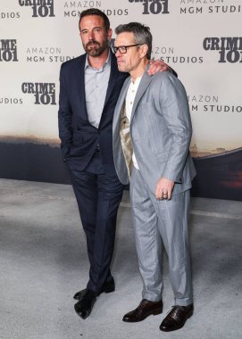 Ben Affleck ve Matt Damon, 10 Şubat 2026 tarihinde Los Angeles, Kaliforniya, ABD 'de Kasa tarafından Broadway' deki StILE Downtown Los Angeles 'taki Birleşik Tiyatro' da düzenlenen Amazon MGM Stüdyolarının Dünya Gala 101 'ine geldiler..