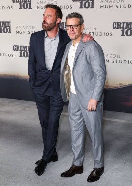Ben Affleck ve Matt Damon, 10 Şubat 2026 tarihinde Los Angeles, Kaliforniya, ABD 'de Kasa tarafından Broadway' deki StILE Downtown Los Angeles 'taki Birleşik Tiyatro' da düzenlenen Amazon MGM Stüdyolarının Dünya Gala 101 'ine geldiler..