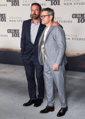 Ben Affleck ve Matt Damon, 10 Şubat 2026 tarihinde Los Angeles, Kaliforniya, ABD 'de Kasa tarafından Broadway' deki StILE Downtown Los Angeles 'taki Birleşik Tiyatro' da düzenlenen Amazon MGM Stüdyolarının Dünya Gala 101 'ine geldiler..