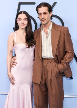 Dove Cameron ve nişanlısı Maneskin 'li Damiano David (Mneskin), 11 Şubat 2026' da Westwood, Los Angeles, Kaliforniya, ABD 'de gerçekleştirilen Amazon Prime Video' nun 56..