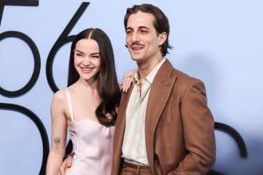 Dove Cameron ve nişanlısı Maneskin 'li Damiano David (Mneskin), 11 Şubat 2026' da Westwood, Los Angeles, Kaliforniya, ABD 'de gerçekleştirilen Amazon Prime Video' nun 56..