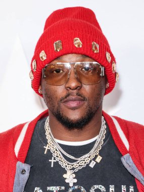 Hit-Boy (Chauncey Alexander Hollis Jr.) Los Angeles Clippers and Comcast NBCUniversal 's National Basketball Association (NBA) All-Star 2026 Efsanevi İpucu Kutlaması' na 13 Şubat 2026 tarihinde Los Angeles İlçe Sanat Müzesi 'nde (LACMA) katıldı.