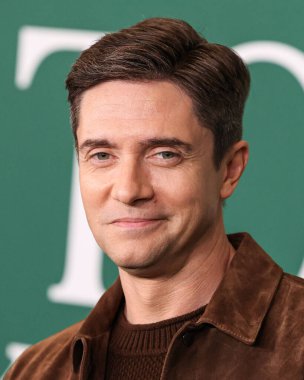 Topher Grace, 14 Şubat 2026 'da Beverly Grove, Los Angeles, Kaliforniya, ABD' de AMC The Grove 14 'te yapılan A24' ün 