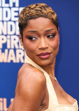 John Galliano SS04 RTW 'nin Christian Dior' unu giyen Keke Palmer, 15 Şubat 2026 'da Hollywood Palladium' da düzenlenen 41. Yıllık Bağımsız Film Ruhu Ödülleri 'ne ulaştı..