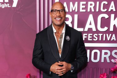 Dwayne Johnson (The Rock), 16 Şubat 2026 'da Los Angeles, Kaliforniya, ABD' de bulunan Beverly Hills 'teki SLS Hotel' de düzenlenen 8. Geleneksel Amerikan Siyah Film Festivali 'ne (ABFF) geldi..