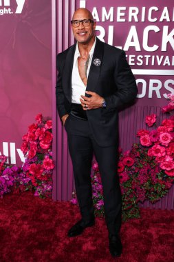 Dwayne Johnson (The Rock), 16 Şubat 2026 'da Los Angeles, Kaliforniya, ABD' de bulunan Beverly Hills 'teki SLS Hotel' de düzenlenen 8. Geleneksel Amerikan Siyah Film Festivali 'ne (ABFF) geldi..