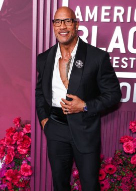 Dwayne Johnson (The Rock), 16 Şubat 2026 'da Los Angeles, Kaliforniya, ABD' de bulunan Beverly Hills 'teki SLS Hotel' de düzenlenen 8. Geleneksel Amerikan Siyah Film Festivali 'ne (ABFF) geldi..