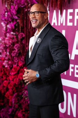 Dwayne Johnson (The Rock), 16 Şubat 2026 'da Los Angeles, Kaliforniya, ABD' de bulunan Beverly Hills 'teki SLS Hotel' de düzenlenen 8. Geleneksel Amerikan Siyah Film Festivali 'ne (ABFF) geldi..