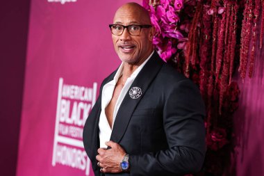 Dwayne Johnson (The Rock), 16 Şubat 2026 'da Los Angeles, Kaliforniya, ABD' de bulunan Beverly Hills 'teki SLS Hotel' de düzenlenen 8. Geleneksel Amerikan Siyah Film Festivali 'ne (ABFF) geldi..