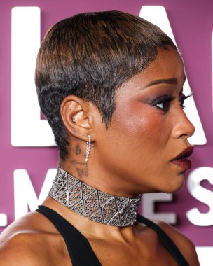 Keke Palmer, 16 Şubat 2026 'da Beverly Hills' teki SLS Oteli 'nde düzenlenen 8. Geleneksel Amerikan Siyah Film Festivali' ne (ABFF) geldi..