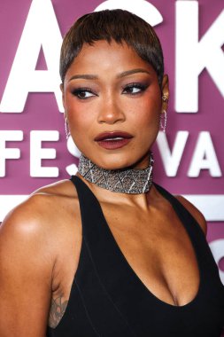 Keke Palmer, 16 Şubat 2026 'da Beverly Hills' teki SLS Oteli 'nde düzenlenen 8. Geleneksel Amerikan Siyah Film Festivali' ne (ABFF) geldi..