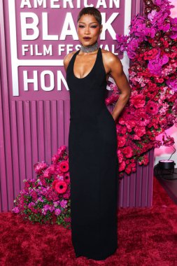 Keke Palmer, 16 Şubat 2026 'da Beverly Hills' teki SLS Oteli 'nde düzenlenen 8. Geleneksel Amerikan Siyah Film Festivali' ne (ABFF) geldi..