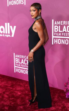 Keke Palmer, 16 Şubat 2026 'da Beverly Hills' teki SLS Oteli 'nde düzenlenen 8. Geleneksel Amerikan Siyah Film Festivali' ne (ABFF) geldi..