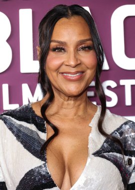 LisaRaye McCoy, 16 Şubat 2026 'da Los Angeles, Kaliforniya, ABD' de bulunan Beverly Hills 'teki SLS Hotel, Lüks Koleksiyon Oteli' nde düzenlenen 8. Geleneksel Amerikan Siyah Film Festivali 'ne (ABFF) geldi..