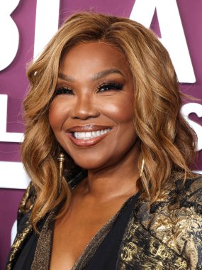 Mona Scott-Young, 16 Şubat 2026 'da Beverly Hills' teki SLS Hotel 'de düzenlenen 8. Geleneksel Amerikan Siyahi Film Festivali' ne (ABFF) geldi..