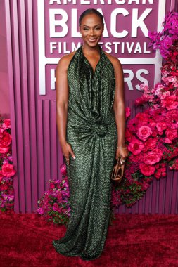 Tika Sumpter, 16 Şubat 2026 'da Los Angeles, Kaliforniya, ABD' de bulunan Beverly Hills 'teki SLS Hotel' de düzenlenen 8. Geleneksel Amerikan Siyahi Film Festivali 'ne (ABFF) geldi..