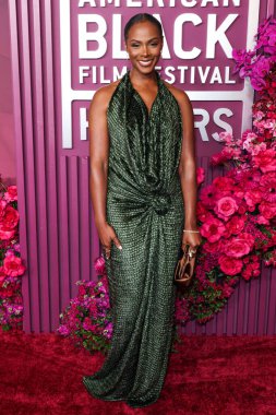 Tika Sumpter, 16 Şubat 2026 'da Los Angeles, Kaliforniya, ABD' de bulunan Beverly Hills 'teki SLS Hotel' de düzenlenen 8. Geleneksel Amerikan Siyahi Film Festivali 'ne (ABFF) geldi..