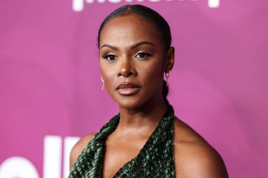 Tika Sumpter, 16 Şubat 2026 'da Los Angeles, Kaliforniya, ABD' de bulunan Beverly Hills 'teki SLS Hotel' de düzenlenen 8. Geleneksel Amerikan Siyahi Film Festivali 'ne (ABFF) geldi..