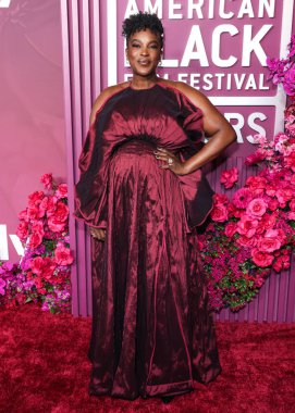 Wunmi Mosaku, 16 Şubat 2026 'da Los Angeles, Kaliforniya, ABD' de bulunan Beverly Hills 'teki SLS Hotel' de düzenlenen 8. Geleneksel Amerikan Siyahi Film Festivali 'ne (ABFF) geldi..