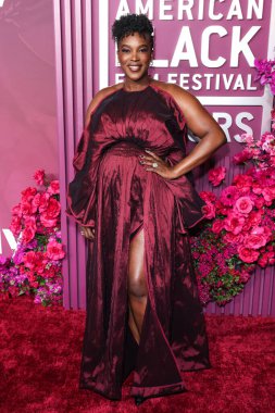 Wunmi Mosaku, 16 Şubat 2026 'da Los Angeles, Kaliforniya, ABD' de bulunan Beverly Hills 'teki SLS Hotel' de düzenlenen 8. Geleneksel Amerikan Siyahi Film Festivali 'ne (ABFF) geldi..