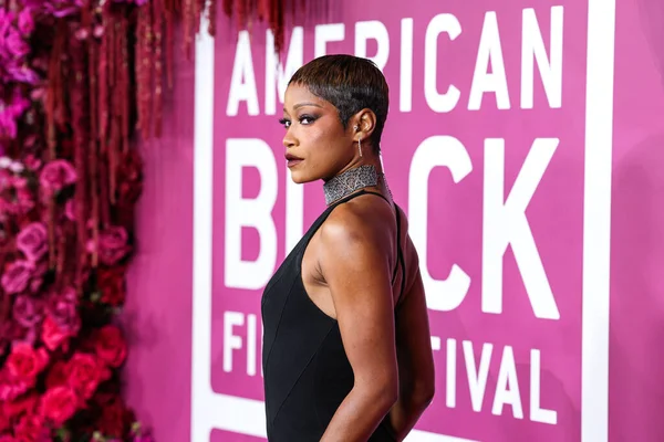 Keke Palmer, 16 Şubat 2026 'da Beverly Hills' teki SLS Oteli 'nde düzenlenen 8. Geleneksel Amerikan Siyah Film Festivali' ne (ABFF) geldi..