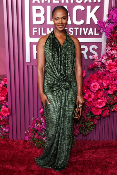 Tika Sumpter, 16 Şubat 2026 'da Los Angeles, Kaliforniya, ABD' de bulunan Beverly Hills 'teki SLS Hotel' de düzenlenen 8. Geleneksel Amerikan Siyahi Film Festivali 'ne (ABFF) geldi..