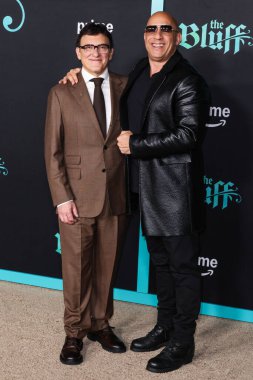 Anthony Russo ve Vin Diesel, 17 Şubat 2026 'da Hollywood, Los Angeles, Kaliforniya, ABD' de bulunan TCL Çin Tiyatrosu IMAX 'te düzenlenen Amazon Prime Video' nun Dünya prömiyerine geldiler..