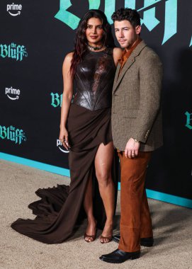 Priyanka Chopra Jonas ve kocası Nick Jonas, 17 Şubat 2026 'da Hollywood, Los Angeles, Kaliforniya, ABD' de bulunan TCL Çin Tiyatrosu IMAX 'te düzenlenen Amazon Prime Video' nun Dünya prömiyerine geldiler..