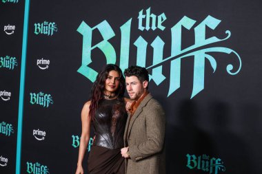 Priyanka Chopra Jonas ve kocası Nick Jonas, 17 Şubat 2026 'da Hollywood, Los Angeles, Kaliforniya, ABD' de bulunan TCL Çin Tiyatrosu IMAX 'te düzenlenen Amazon Prime Video' nun Dünya prömiyerine geldiler..