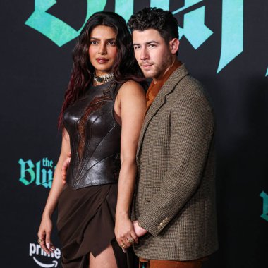 Priyanka Chopra Jonas ve kocası Nick Jonas, 17 Şubat 2026 'da Hollywood, Los Angeles, Kaliforniya, ABD' de bulunan TCL Çin Tiyatrosu IMAX 'te düzenlenen Amazon Prime Video' nun Dünya prömiyerine geldiler..