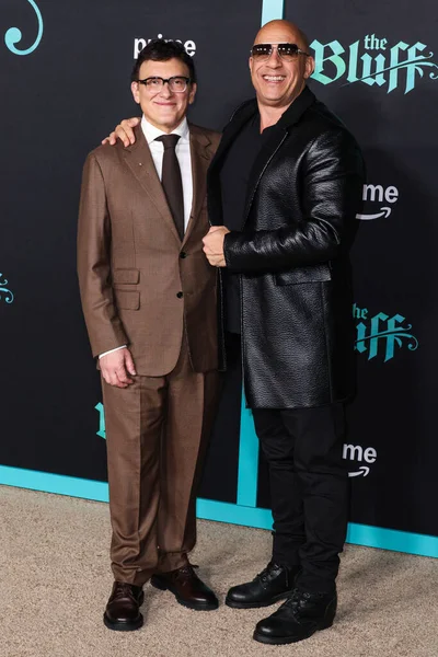 Anthony Russo ve Vin Diesel, 17 Şubat 2026 'da Hollywood, Los Angeles, Kaliforniya, ABD' de bulunan TCL Çin Tiyatrosu IMAX 'te düzenlenen Amazon Prime Video' nun Dünya prömiyerine geldiler..