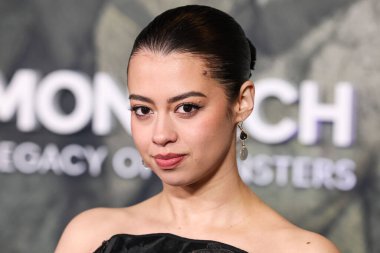 Amber Midthunder, Apple TV + 'Monarch' ın dünya prömiyerine 19 Şubat 2026 'da Hollywood, Los Angeles, Kaliforniya, ABD' de düzenlenen TCL Çin Tiyatrosu IMAX 'ta Canavarların Mirası 2..