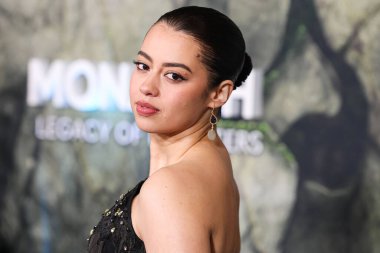 Amber Midthunder, Apple TV + 'Monarch' ın dünya prömiyerine 19 Şubat 2026 'da Hollywood, Los Angeles, Kaliforniya, ABD' de düzenlenen TCL Çin Tiyatrosu IMAX 'ta Canavarların Mirası 2..