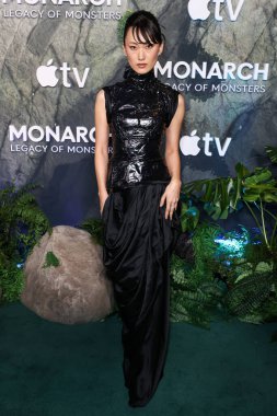 Mari Yamamoto, Apple TV + 'Monarch' ın dünya prömiyerine 19 Şubat 2026 'da TCL Çin Tiyatrosu IMAX' ta düzenlenen Canavarların Mirası 2..