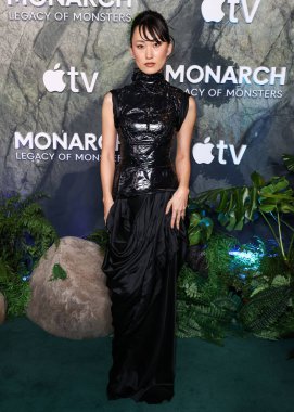 Mari Yamamoto, Apple TV + 'Monarch' ın dünya prömiyerine 19 Şubat 2026 'da TCL Çin Tiyatrosu IMAX' ta düzenlenen Canavarların Mirası 2..