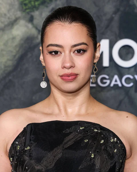 Amber Midthunder, Apple TV + 'Monarch' ın dünya prömiyerine 19 Şubat 2026 'da Hollywood, Los Angeles, Kaliforniya, ABD' de düzenlenen TCL Çin Tiyatrosu IMAX 'ta Canavarların Mirası 2..