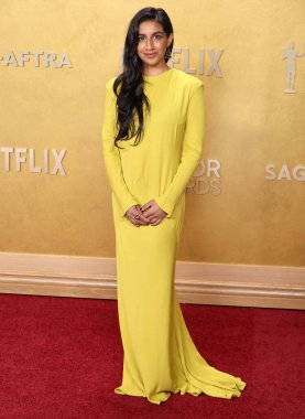 Monica Padman, 1 Mart 2026 'da ABD' nin Kaliforniya eyaletinin Los Angeles kentinde düzenlenen Shrine Auditorium ve Expo Hall 'da SAG-AFTRA (eskiden Screen Actors Guild Awards) tarafından sunulan 32..