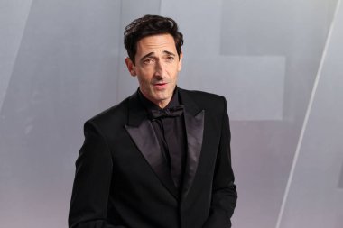Adrien Brody arrives at the 2026 Vanity Fair Oscar Party Hosted By Mark Guiducci at Los Angeles County Museum of Art on March 15, 2026 in Los Angeles, California, United States.