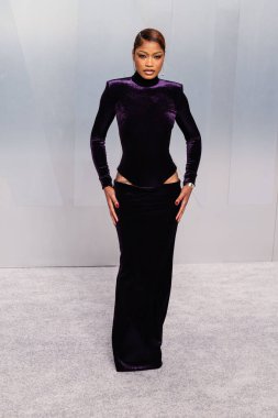 Gucci 'yi giyen Keke Palmer, 15 Mart 2026' da 5905 Wilshire Bulvarı 'ndaki Los Angeles İlçe Sanat Müzesi' ndeki David Geffen Galerisi 'nde düzenlenen Mark Guiducci' nin ev sahipliğini yaptığı 2026 Vanity Fair Oscar Party 'ye (98.